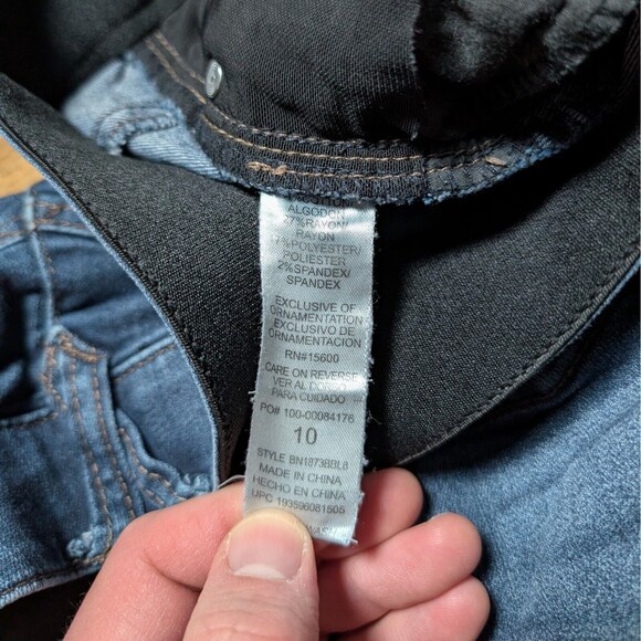 Democracy Ab Solution Jeans Womens Size 10 Blue Denim Elastic Waist Medium Wash - Picture 6 of 13